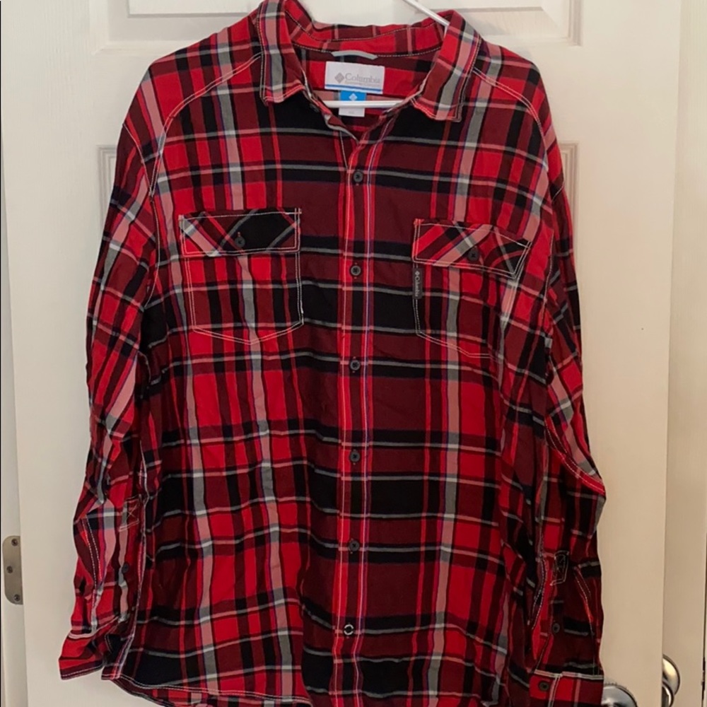 Colombia cotton plaid button up